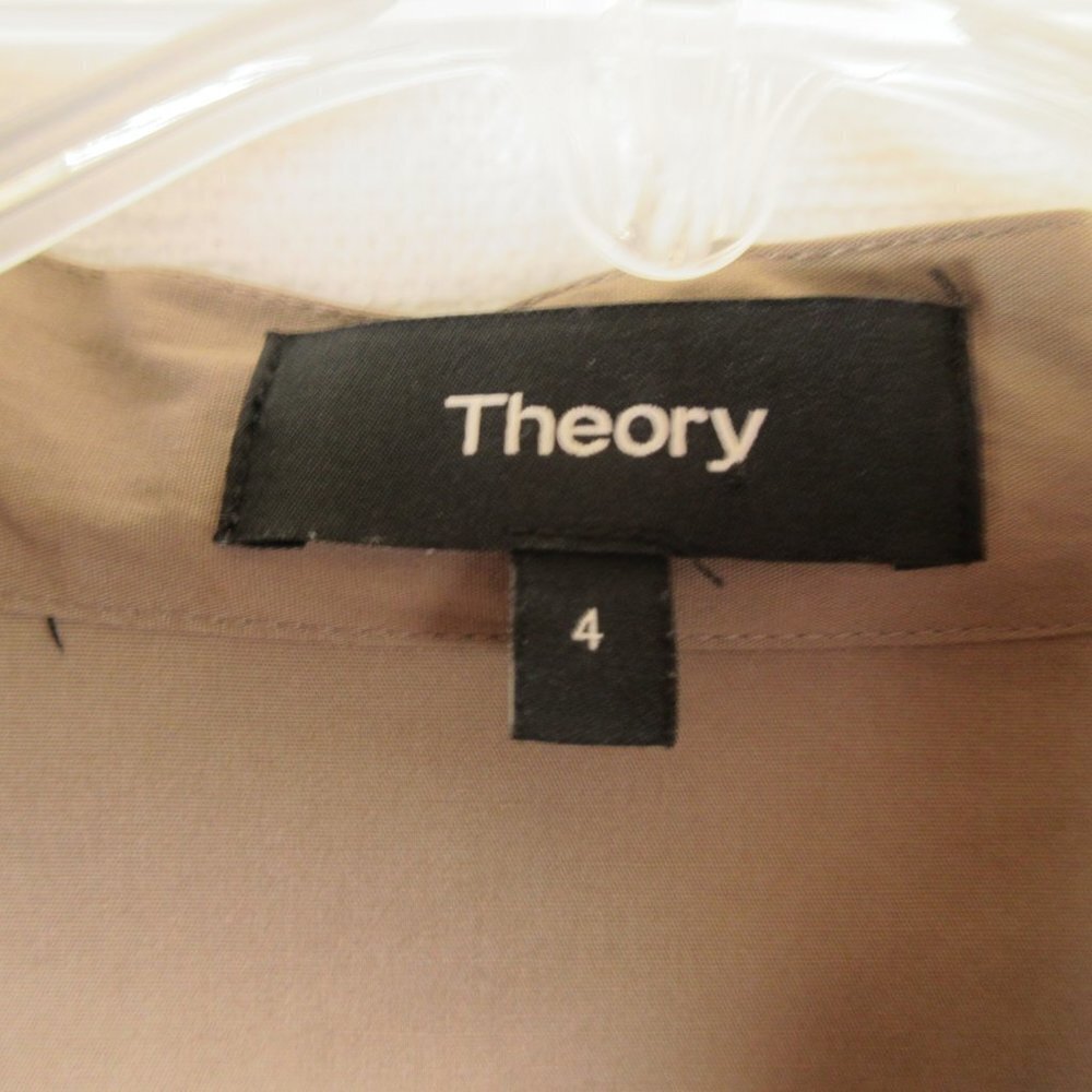 Theory Jullitah Lace Tie Front Dress Size 4 3/4 Sleeve - Picture 6 of 13